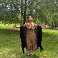 Xochiquetzalis - frayed kimono - Thumbnail 2