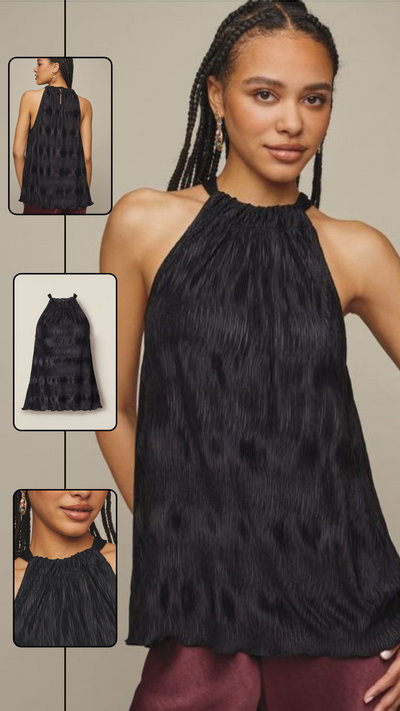 Textured Halter Top