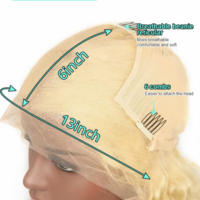 Blonde Bombshell” 28 inch 13x6 HD Lace Front Wig – Color 613 (Platinum Blonde) - Thumbnail 3