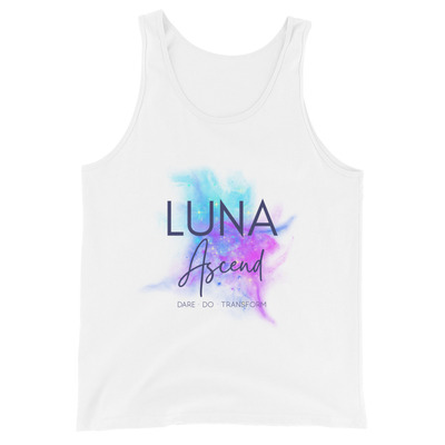 Luna ascend men's tank top (white)