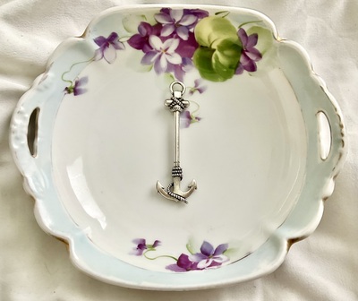 Silver-Plated Anchor Pendant