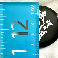 Black Floral Shell Pendant - Thumbnail 3