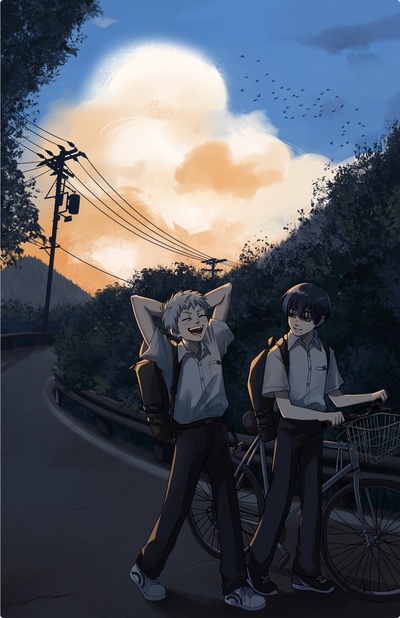 Hikaru and Yoshiki Print