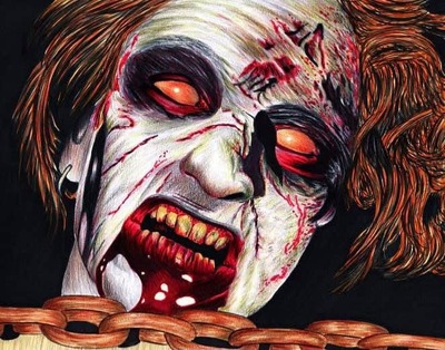 Basement Zombie Print