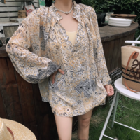 metallic thread print shirt - Thumbnail 5