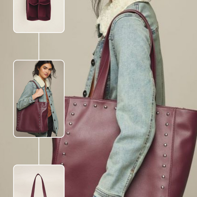Studded butler bag