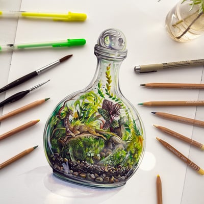 Terrarium dragon ii - print - Thumbnail 1