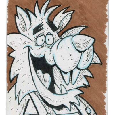 Frute brute sketch card