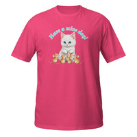 Have a Mice Day Short-Sleeve Unisex T-Shirt Cute Kitty Cat Mouse Kitten Pun Tee - Thumbnail 7
