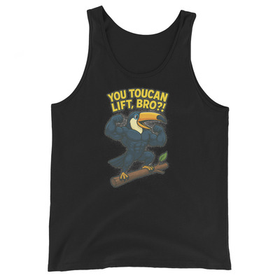 You toucan lift bro mens tank top shirt workout gym weightlifter bodybuilder