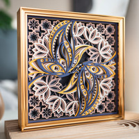 STEREOWOOD Butterfly Rendezvous Multi-Layer Wall Art, Crafts housewarming Gift - Thumbnail 3