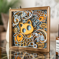 STEREOWOOD Kitty and Koi Personalized Ornaments, Creative Gifts - Thumbnail 1