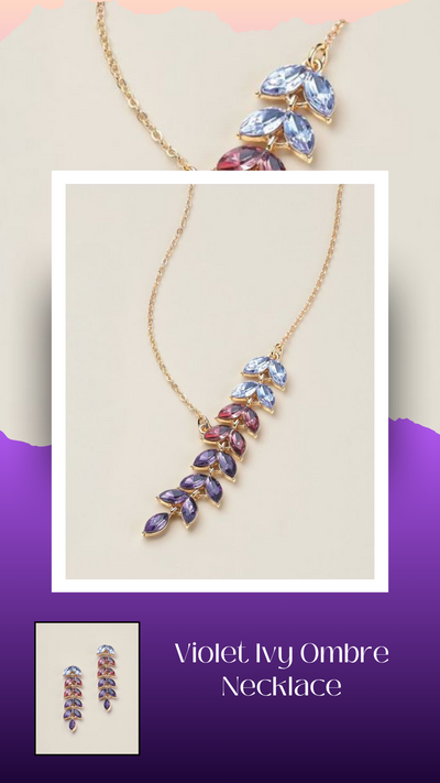 Violet Ivy Ombre Necklace