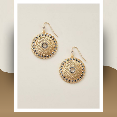 Circle of elegance earrings