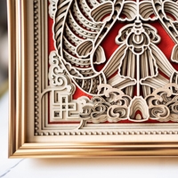 STEREOWOOD Fish Wooden Wall Art,Desktop decoration,Laser Cut Arts and Cra,3d art - Thumbnail 7