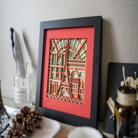 STEREOWOOD France Multi-Layer Wooden Wall Art, Creative Gifts, Laser Cut - Thumbnail 4