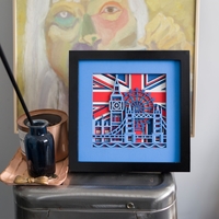 STEREOWOOD England Multi-Layer Wooden Wall Art, Creative Gifts, Laser Cut - Thumbnail 4