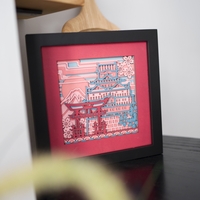 STEREOWOOD Japan Multi-Layer Wooden Wall Art, Creative Gifts, Laser Cut - Thumbnail 6