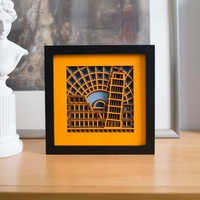STEREOWOOD Italy Multi-Layer Wooden Wall Art, Creative Gifts, Laser Cut - Thumbnail 11