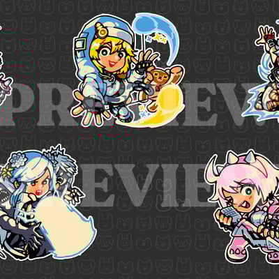 Strive 3" stickers