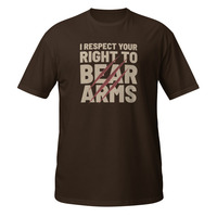 I Respect Your Right to Bear Arms Short-Sleeve Unisex T-Shirt 2nd Amendment Pun - Thumbnail 3