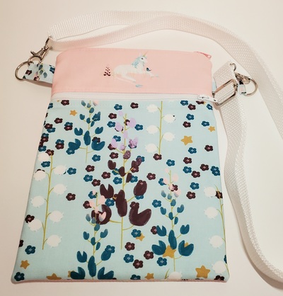 Painted Unicorn Crossbody Bag