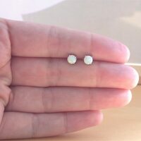 BOXED GIFT SET/Sterling Silver White Opal Heart Pendant & Chain/Opal Heart Necklace UK/Opal Jewellery/Opal Jewelry/October Birthstone - Thumbnail 5