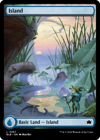 Island, Spring - Artist Proof, MTG Bloomburrow