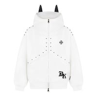 American Doberman Pinscher Ears Hooded Sweatshirt Jacket - Thumbnail 3