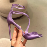 Sexy Luxury Satin High Heels for Women - Thumbnail 1