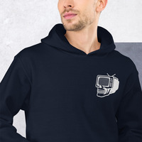 Metamelos Static Skull Hoodie  Embroidered Chest, Hourglass Tape Print - Thumbnail 21