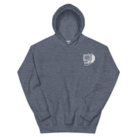 Metamelos "Drip Signal" Hoodie  Embroidered Static Skull Front, Record Pool Back Print - Thumbnail 57