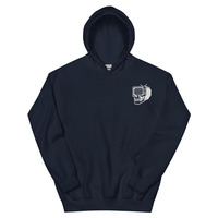 Metamelos "Drip Signal" Hoodie  Embroidered Static Skull Front, Record Pool Back Print - Thumbnail 61