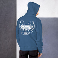 Metamelos "Drip Signal" Hoodie  Embroidered Static Skull Front, Record Pool Back Print - Thumbnail 6