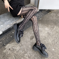  Sexy Women’s Black Lace Gothic Pantyhose - Thumbnail 5
