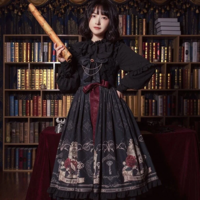 Bow Y2K Punk Rose Gothic Black Dress - Thumbnail 5