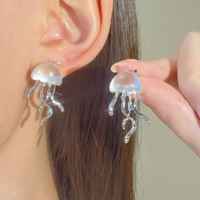 Cute Jellyfish Stud Earrings - Thumbnail 4