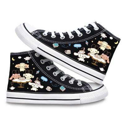 Cute cinnamoroll print high top sneakers