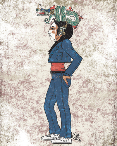 Ixchel/Chicana Art Print