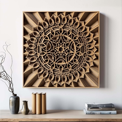 STEREOWOOD Nebula Multi-Layer Wooden Wall Art, Stereoscopic 3D Decor, Living Room Decor, Bedroom Decor, Laser Cut Arts and Crafts