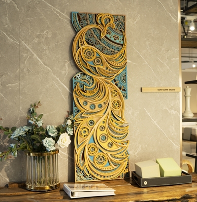 STEREOWOOD Phoenix Perch Multi-Layer Wood Wall Art, Stereoscopic 3D Wall Art