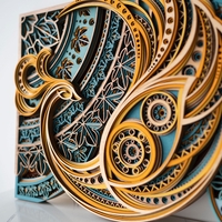 STEREOWOOD Phoenix Perch Multi-Layer Wood Wall Art, Stereoscopic 3D Wall Art - Thumbnail 4