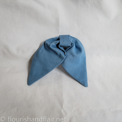 Cotton Draped Hair Bow
