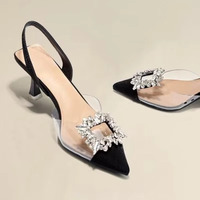 Spring and Autumn Fashion New Sexy Banquet Comfortable Crystal heels - Thumbnail 1