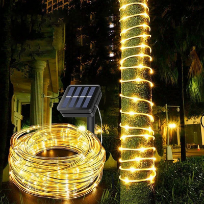 100LED Solar Tube String Light 8 Kinds Of Waterproof Outdoor Led