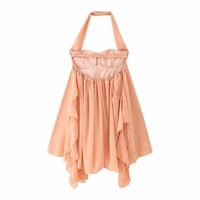 Sexy tube-neck halter dress with metal embellishments - Thumbnail 5