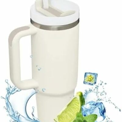 Insulated tumbler with hanlde 1200ml metal stainless steel
