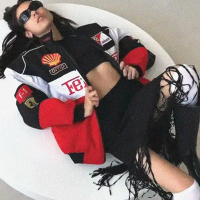 Vintage color block "ferrari" f1 jacket v2