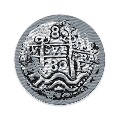 Coin Sunken Treasure Embroidered Patch