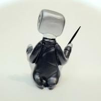 Orchestra Conductor Robot Resin Art Toy Figure - Thumbnail 2